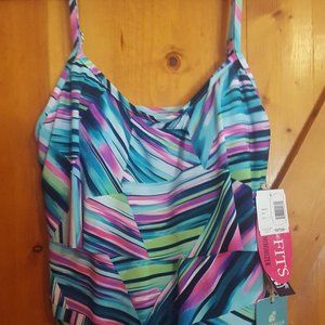 Caribbean Joe Bathing Suit Top, Size 12, NWT